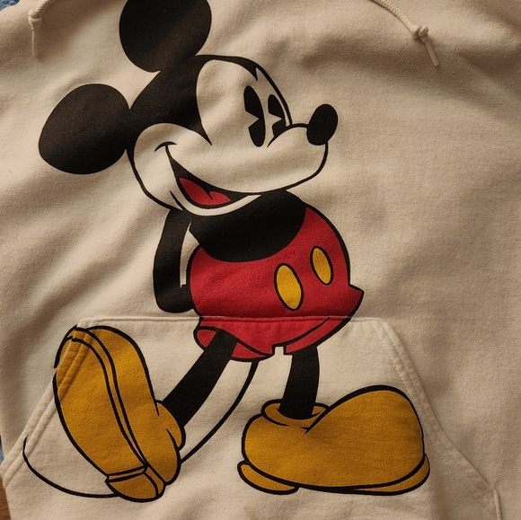 Authentic Disney Mickey Mouse Hoodie Sweat Shirt Size S - Picture 3 of 4